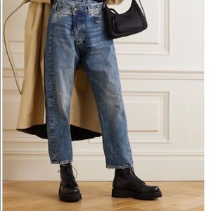 R13 ‘Crossover’ asymmetric distressed boyfriend jeans Size 27